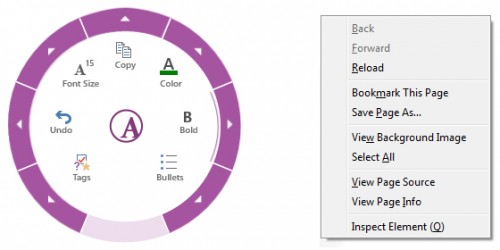 Fitts’s Law favors radial over linear menus.