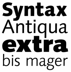 Professional Typefaces - Syntax