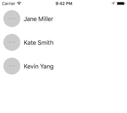 React Native iOS friends list