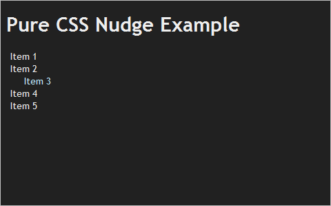 CSS Tricks' Link Nudge