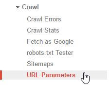 Search Console: adding ITM parameters, step 1
