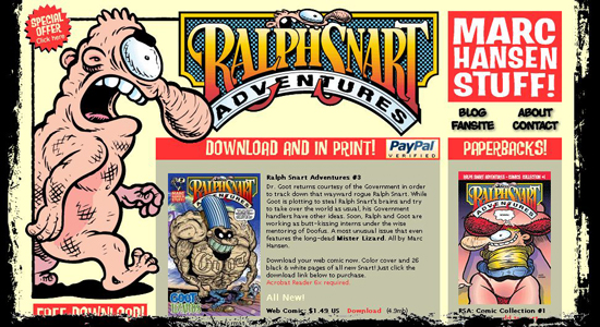 ralph-snart-comics website