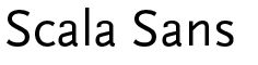 Small sample of the FF Scala Sans typeface