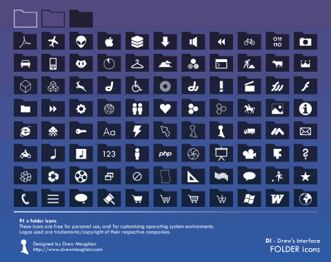 Free Icons Round-Up - DI - Folder Icons