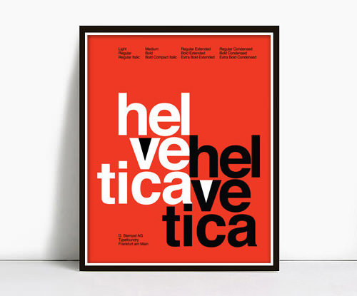 helvetica specimen