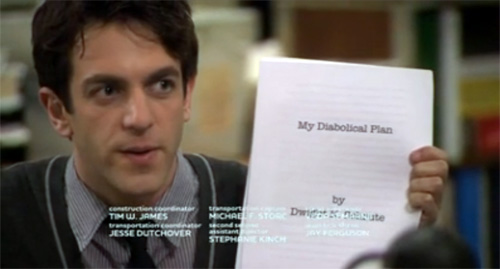 Screenshot from Season 6 Episode 11 of The Office