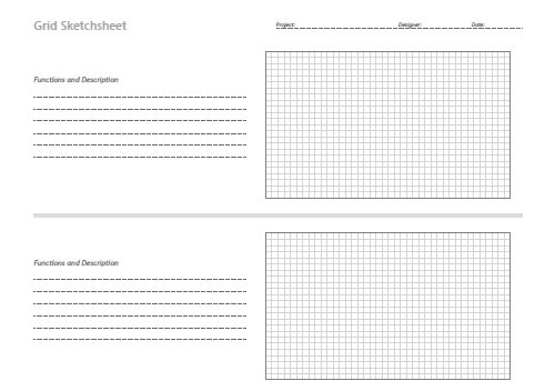 Sketch, Template and Wireframe Printable Paper