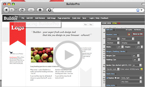 BuildorPro - next generation web design through the browser