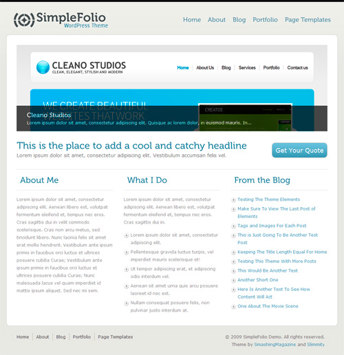 SimpleFolio