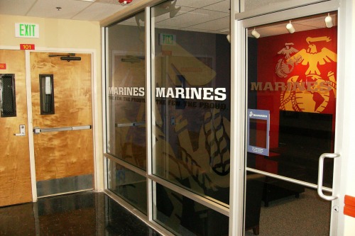 Wayfinding and Typographic Signs - usmc-recruiting