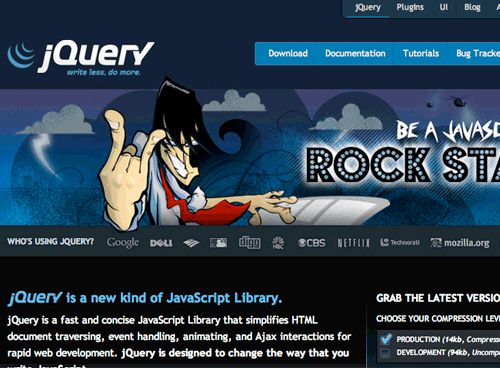 The jQuery website redesign