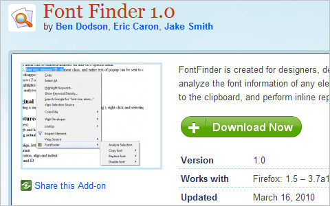 Useful Typography Resources - Font Finder :: Add-ons for Firefox
