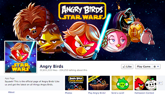 Angry Birds Star Wars on Facebook