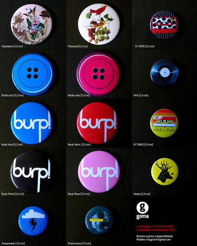 Pins, Badges and Buttons - Bota Fora Goma!