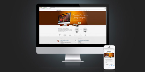 Responsive website example