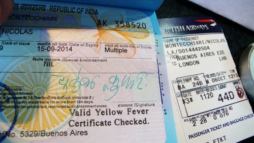 Wayfinding and Typographic Signs - indian-visa-and-plane-ticket