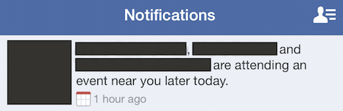 Facebook notifications