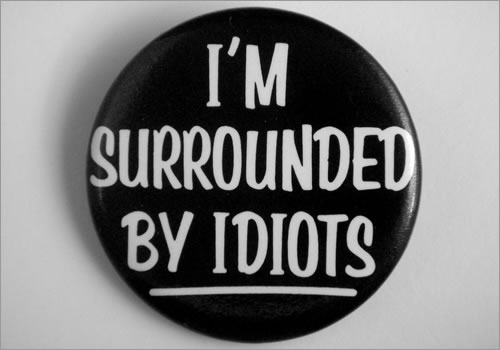 Idiots Button