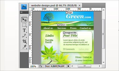 Convert PSD to Wordpress with Divine. Convert Photoshop to Wordpress theme