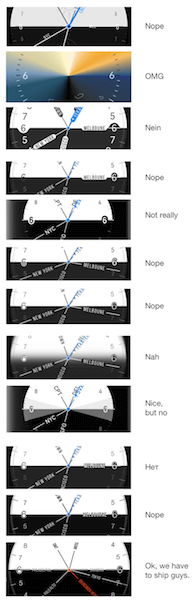 Trying to find the best way to present information between night and day