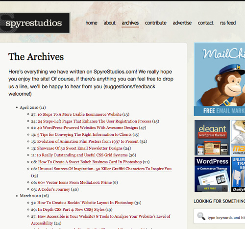 Free sample websites archive