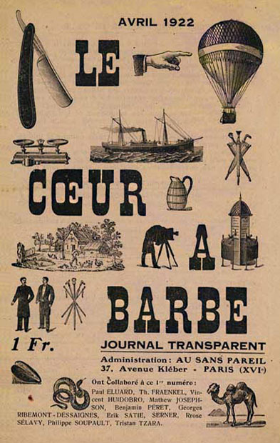 <em>Cover design for</em> Le Coeur à Barbe: Journal Transparent