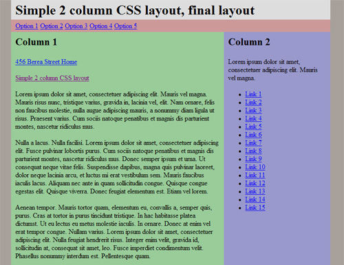 2-Column Layout