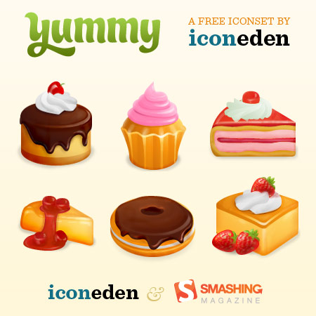 Yummy! Free Food and Cakes Icon Set — Smashing Magazine