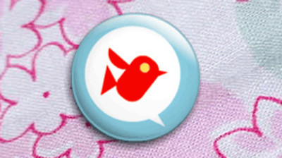 Pins, Badges and Buttons - Bird Talk (Red) badge
