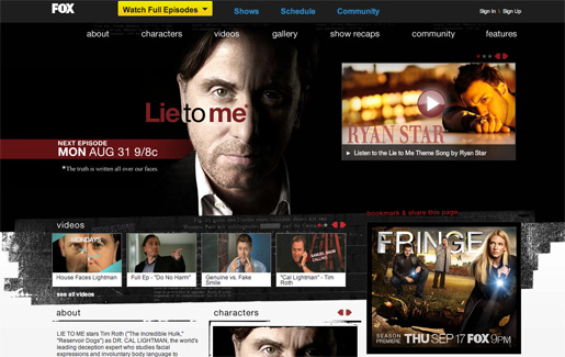 TV Show Web Designs Trends and Examples Smashing Magazine