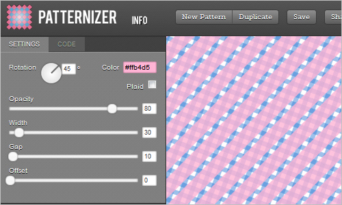 Patternizer - Stripe Pattern Generator Tool