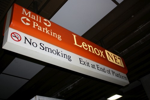 Wayfinding and Typographic Signs - train-station-sing