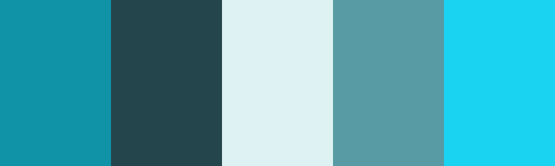 Monochrome color scheme blue