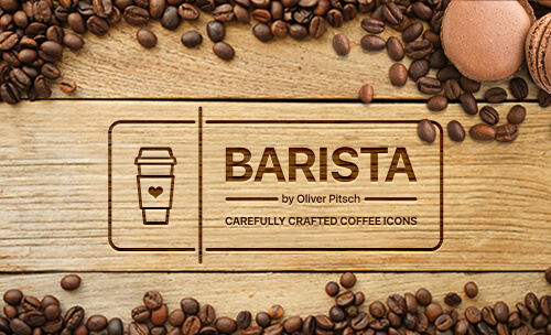 Freebie: Barista Coffee Icon Set (50 icons, EPS, PNG, SVG)