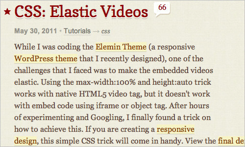 CSS: Elastic Videos