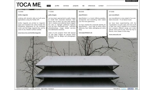 Toca Me in Showcase of Web Design in Germany