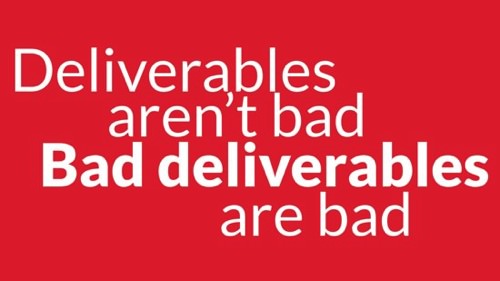 Bad deliverables