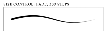 The Fade Control incrementally decreases values until the minimum is reached.