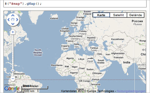 gMap - Google Maps Plugin For jQuery 
