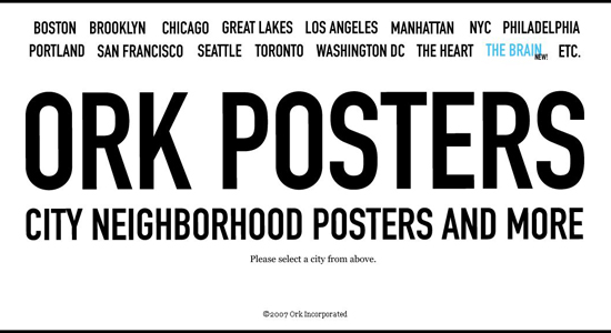 ork-posters website, the online store 