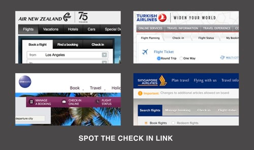 Air New Zealand, Turkish Airlines, Qatar and Singapore Airlines priotized the check-in in the header