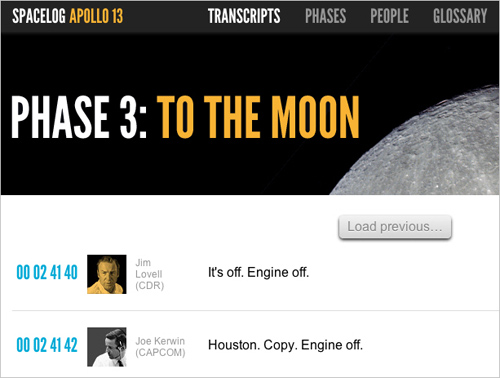 Spacelog Apollo 13