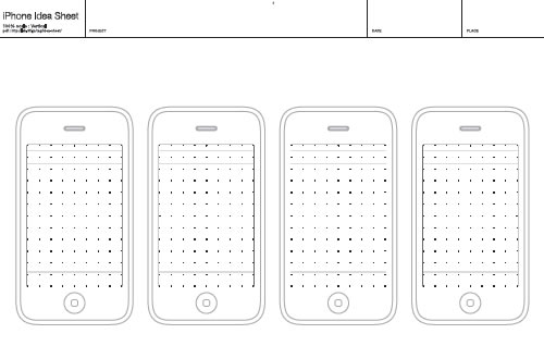 Sketch, Template and Wireframe Printable Paper