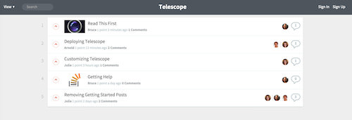 Your new Telescope app