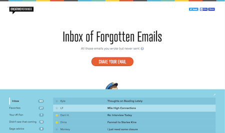 Inbox Of Forgotten Emails