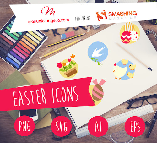 The icons look brilliant on brochures, flyers and Easter cards. Let your fantasy and creativity flow!