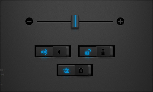 umbrUI - CSS3 range slider, checkbox + radio button