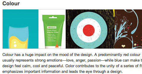 Showcase of Design Elements - Appropriate Color Contrast