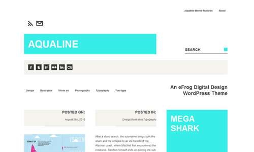 Aqualine Free WP Theme