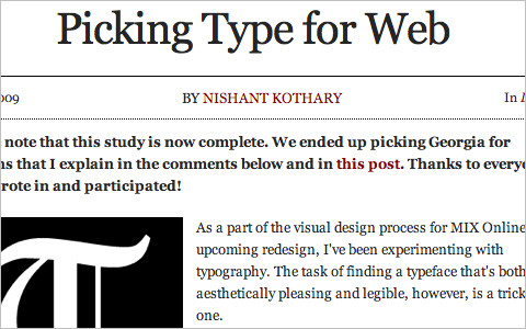 Useful Typography Resources - Picking Type for Web